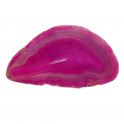 Tranche d'agate rose