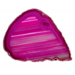 Tranche d'agate rose