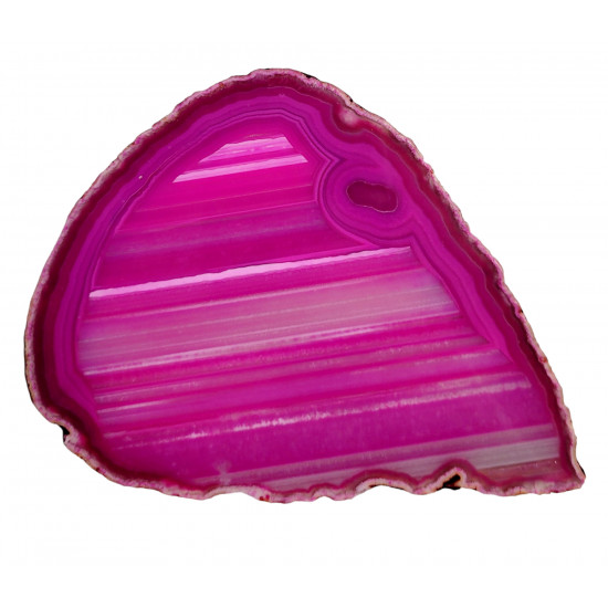 pink agate slice