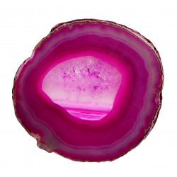 pink agate slice
