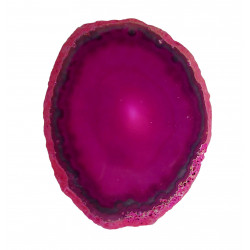 Tranche d'agate rose