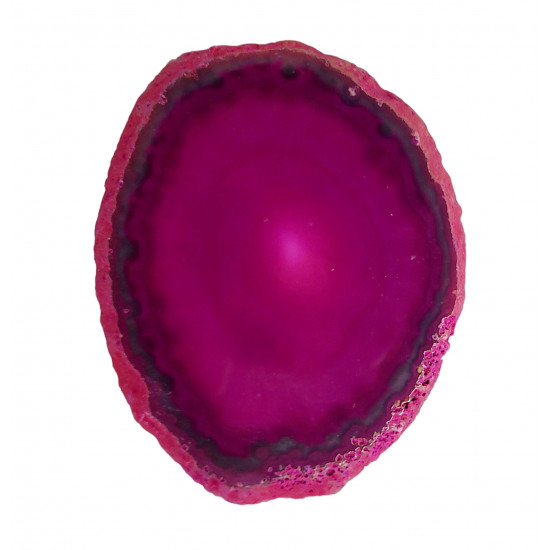 pink agate slice