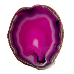 Tranche d'agate rose
