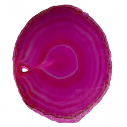 Tranche d'agate rose