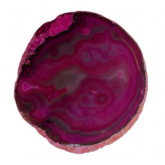 pink agate slice