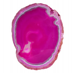 pink agate slice