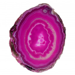 Tranche d'agate rose