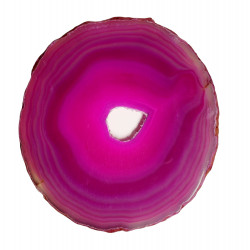 Tranche d'agate rose