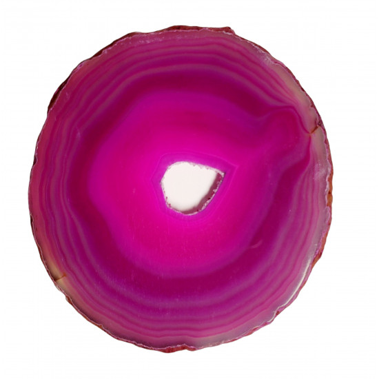 pink agate slice
