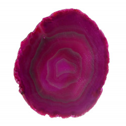 Tranche d'agate rose