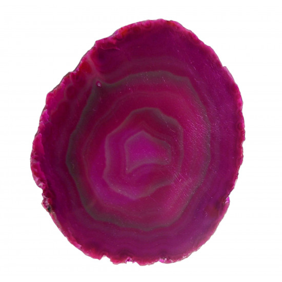 pink agate slice
