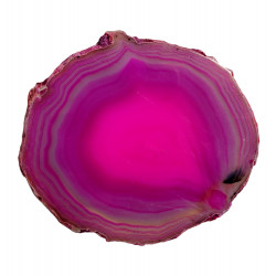 Tranche d'agate rose