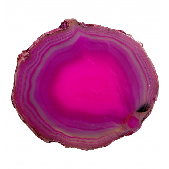 pink agate slice