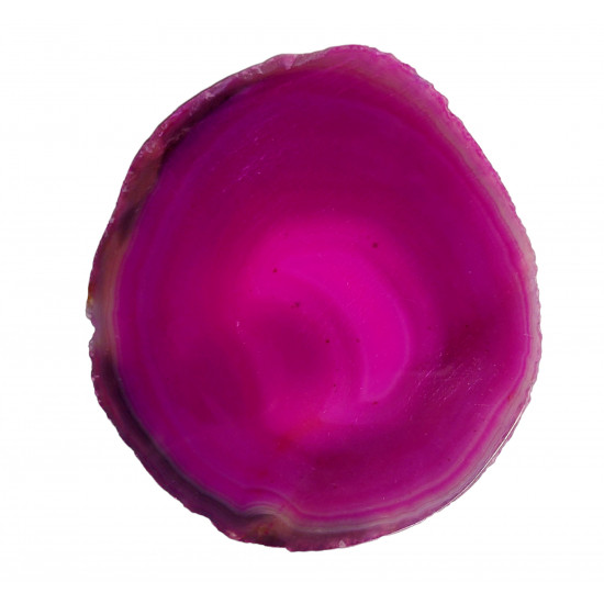 pink agate slice