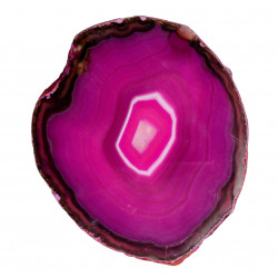 Tranche d'agate rose