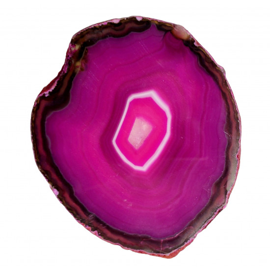 pink agate slice