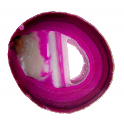 Tranche d'agate rose