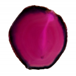Tranche d'agate rose