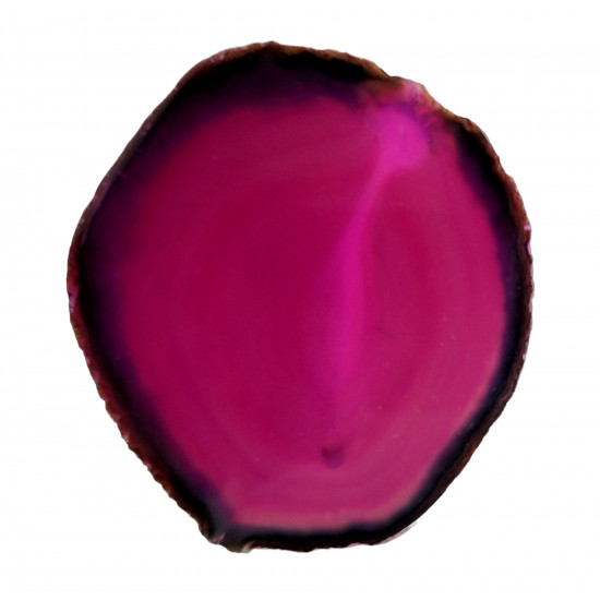pink agate slice
