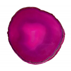 Tranche d'agate rose