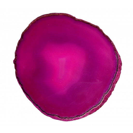 pink agate slice