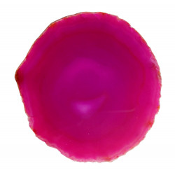 Tranche d'agate rose