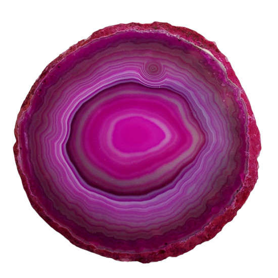 pink agate slice