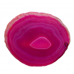 pink agate slice