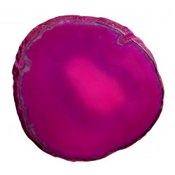 Tranche d'agate rose