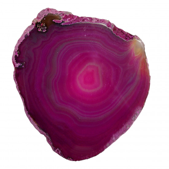 pink agate slice