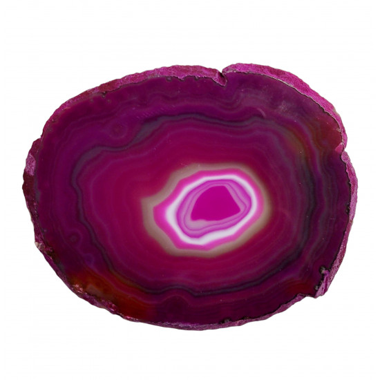 pink agate slice