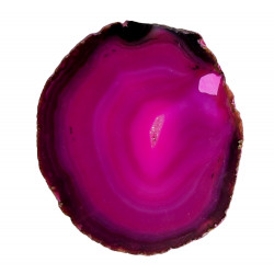 pink agate slice