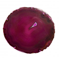 Tranche d'agate rose