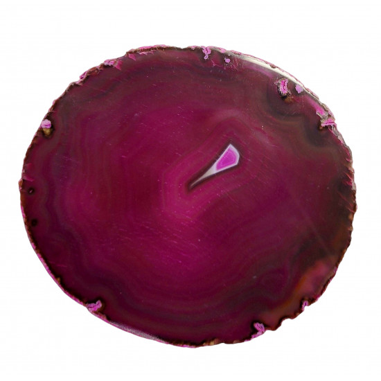 pink agate slice