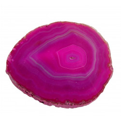 Tranche d'agate rose