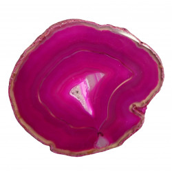Tranche d'agate rose