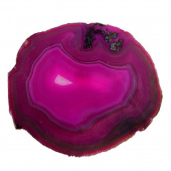 Tranche d'agate rose