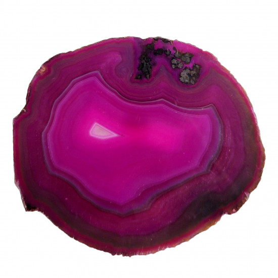 pink agate slice