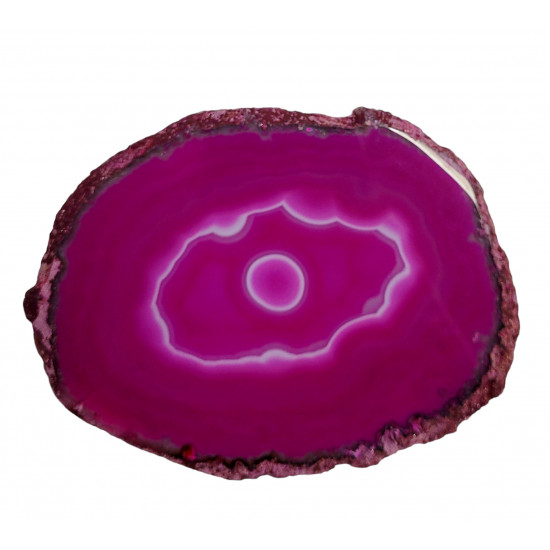 pink agate slice