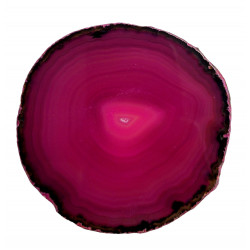 pink agate slice
