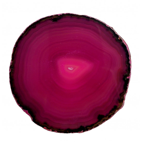 pink agate slice
