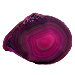 Tranche d'agate rose