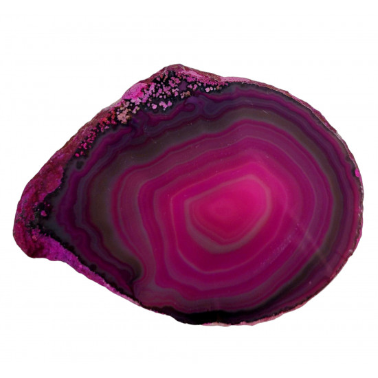 pink agate slice