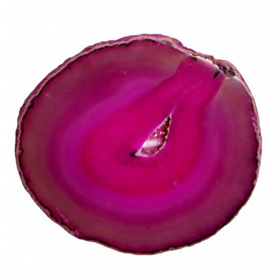 pink agate slice