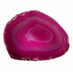 Tranche d'agate rose