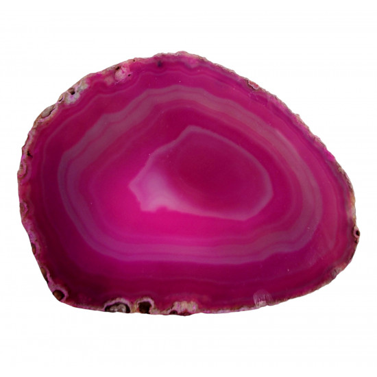 pink agate slice