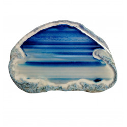 blue agate slice