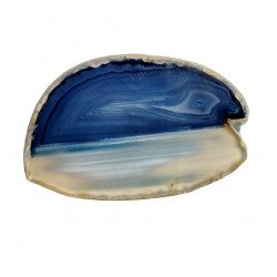 blue agate slice