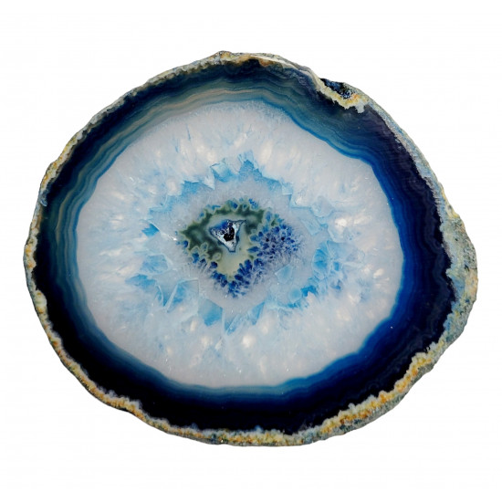 blue agate slice