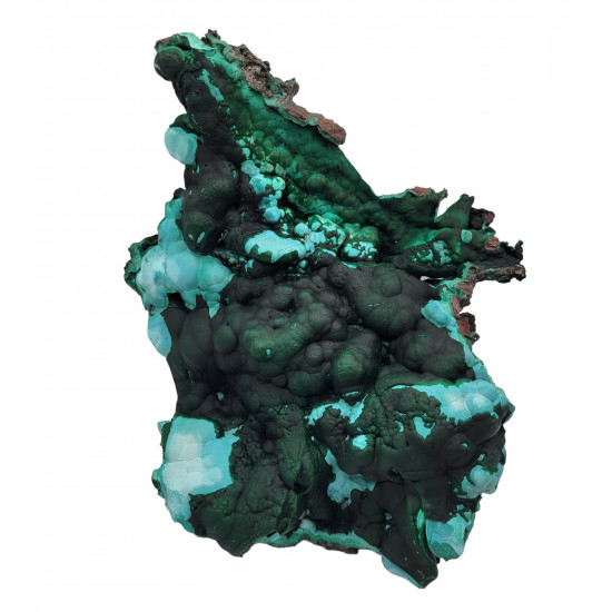 Malachite and chrysocolla